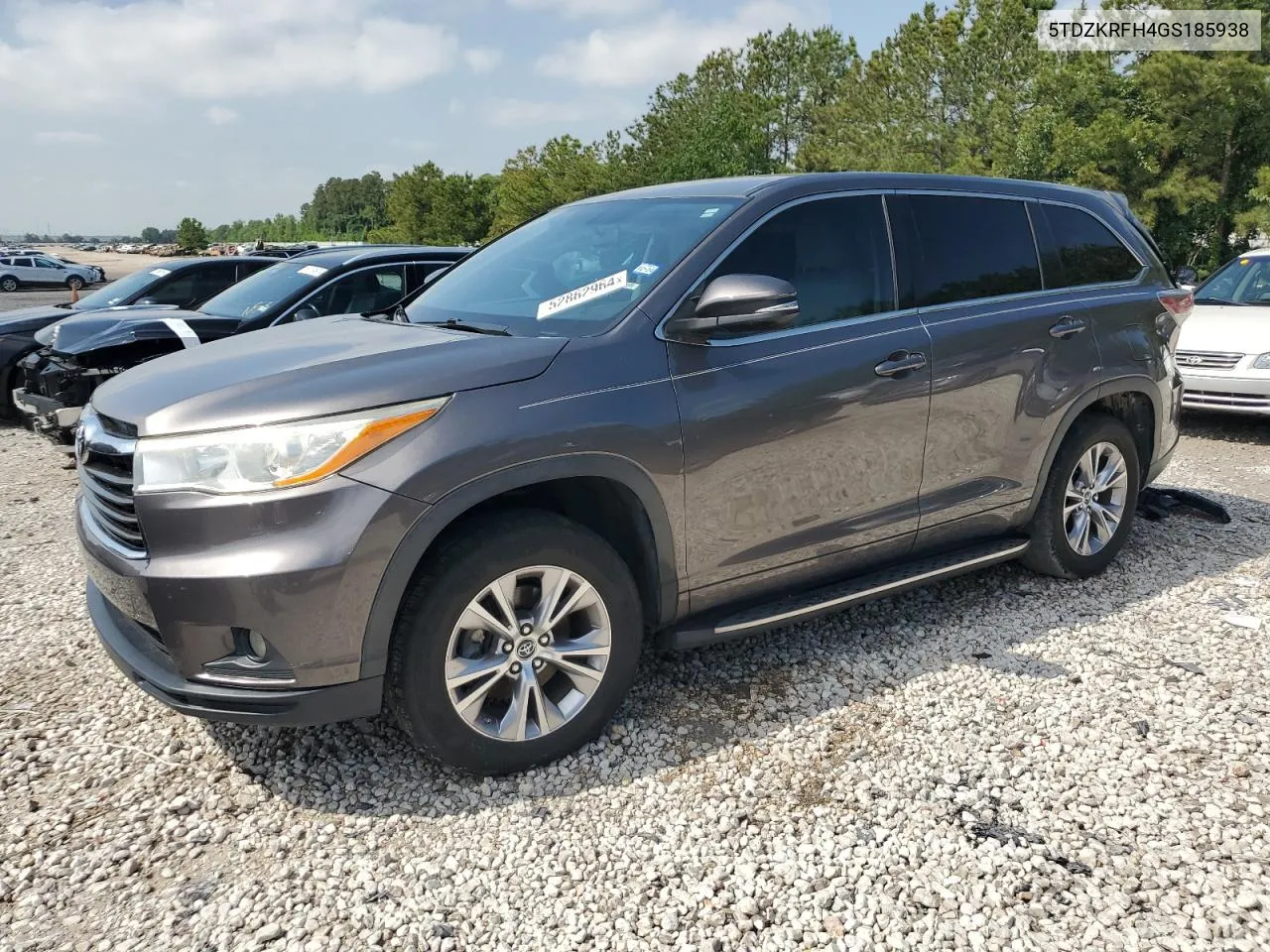 2016 Toyota Highlander Le VIN: 5TDZKRFH4GS185938 Lot: 52862964