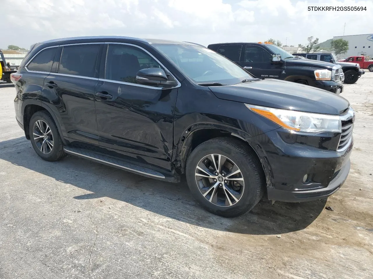 2016 Toyota Highlander Xle VIN: 5TDKKRFH2GS505694 Lot: 54277914