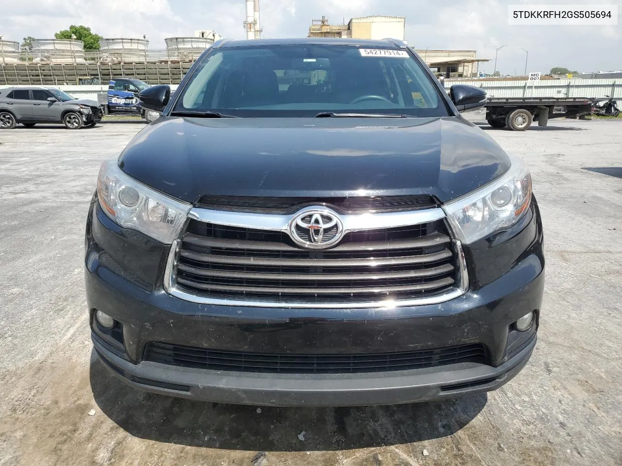 2016 Toyota Highlander Xle VIN: 5TDKKRFH2GS505694 Lot: 54277914