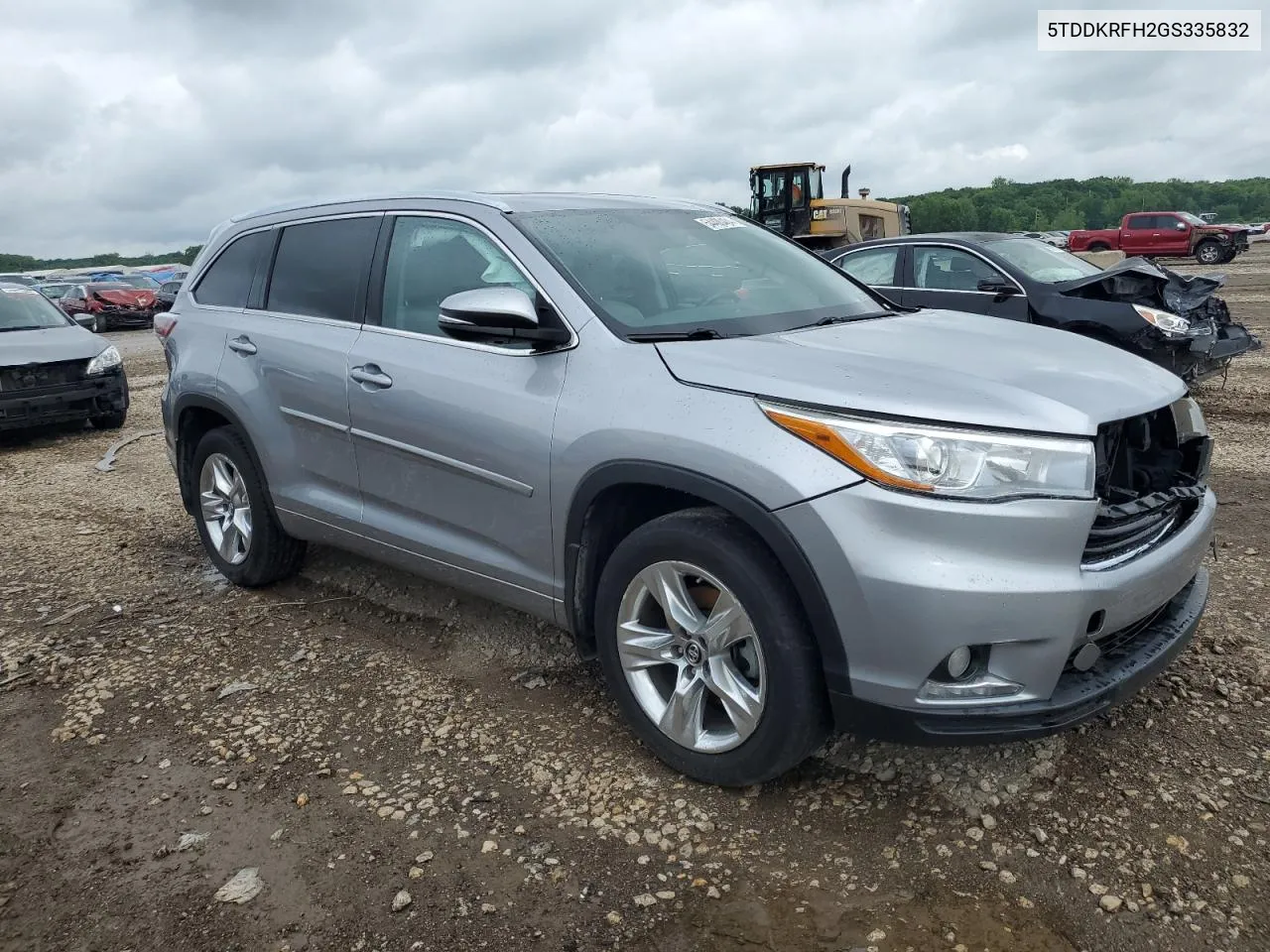 2016 Toyota Highlander Limited VIN: 5TDDKRFH2GS335832 Lot: 54400484