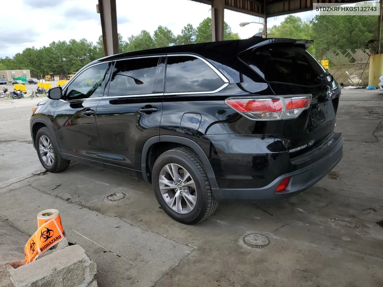 2016 Toyota Highlander Le VIN: 5TDZKRFHXGS132743 Lot: 57421484