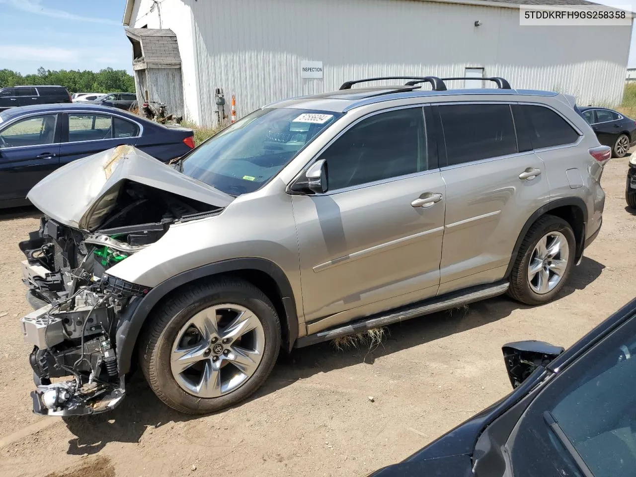 2016 Toyota Highlander Limited VIN: 5TDDKRFH9GS258358 Lot: 57556094