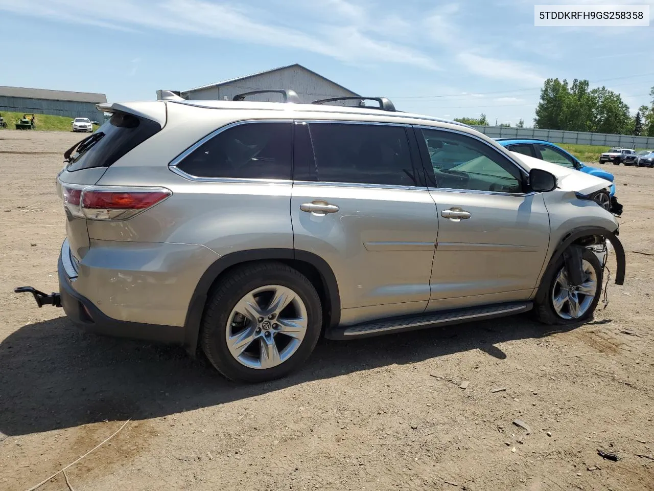 2016 Toyota Highlander Limited VIN: 5TDDKRFH9GS258358 Lot: 57556094