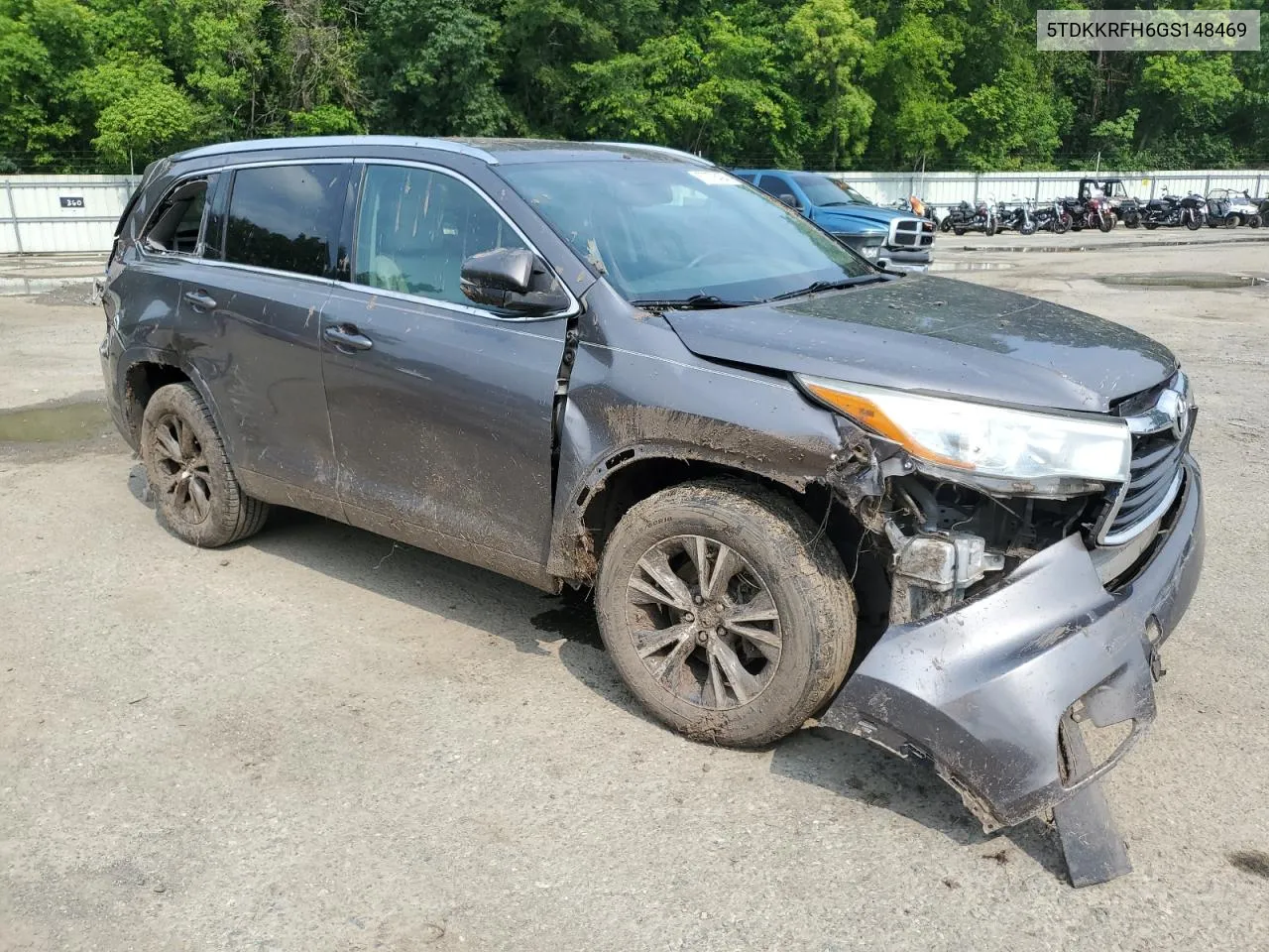 5TDKKRFH6GS148469 2016 Toyota Highlander Xle