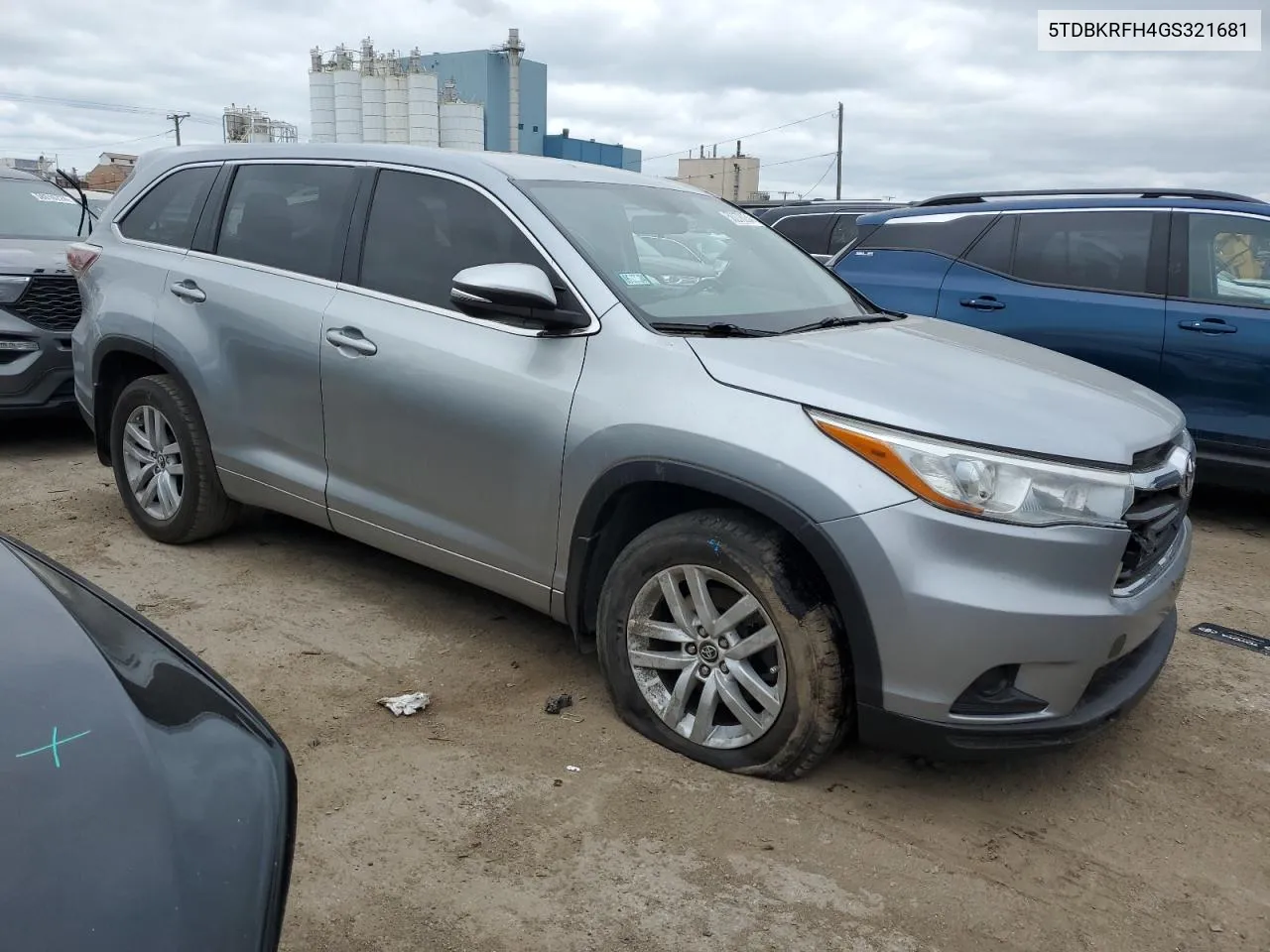 2016 Toyota Highlander Le VIN: 5TDBKRFH4GS321681 Lot: 58278034