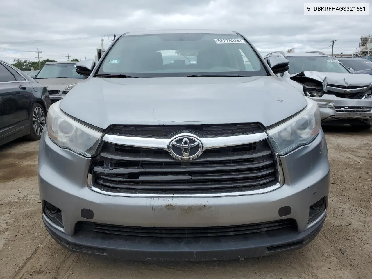 5TDBKRFH4GS321681 2016 Toyota Highlander Le