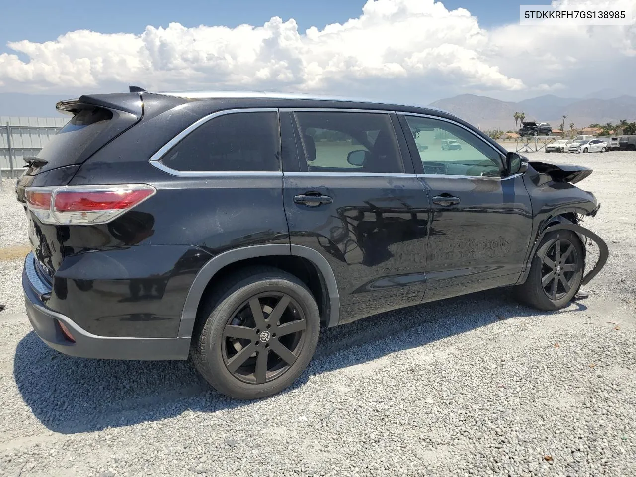 2016 Toyota Highlander Xle VIN: 5TDKKRFH7GS138985 Lot: 63278684