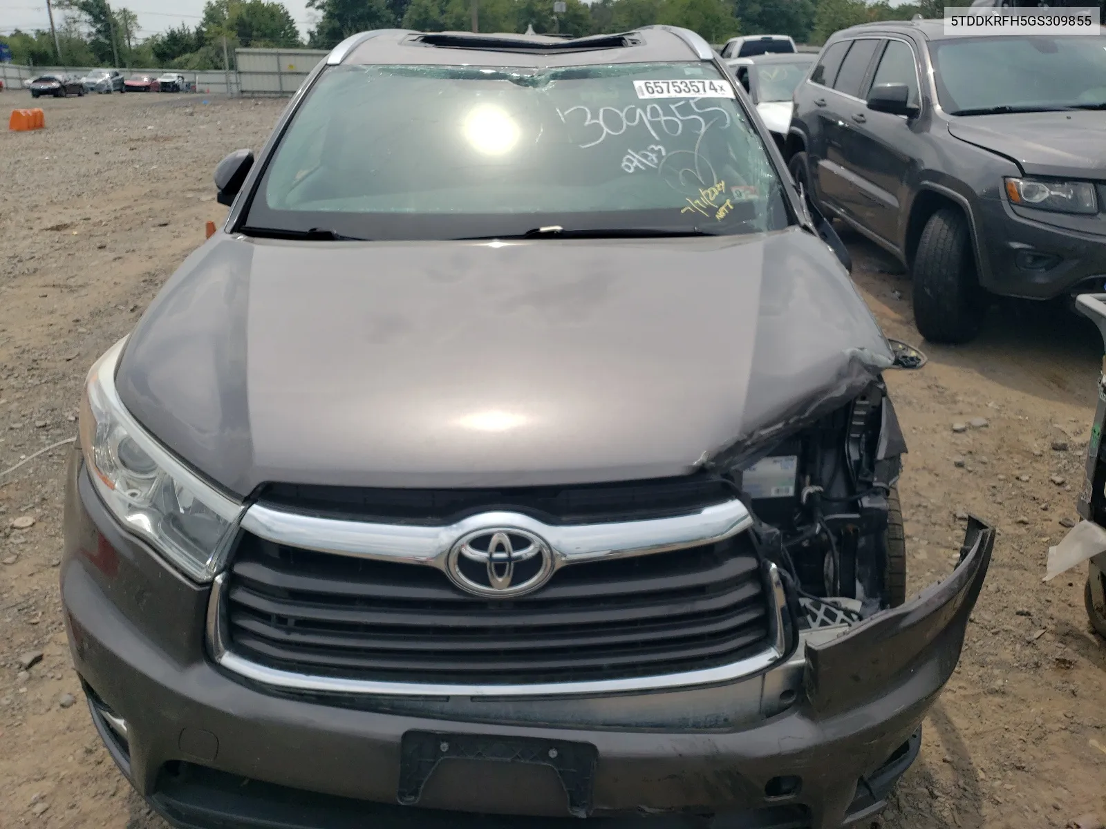 5TDDKRFH5GS309855 2016 Toyota Highlander Limited