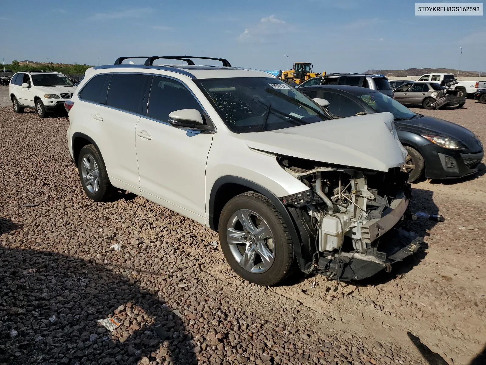 2016 Toyota Highlander Limited VIN: 5TDYKRFH8GS162593 Lot: 66039954