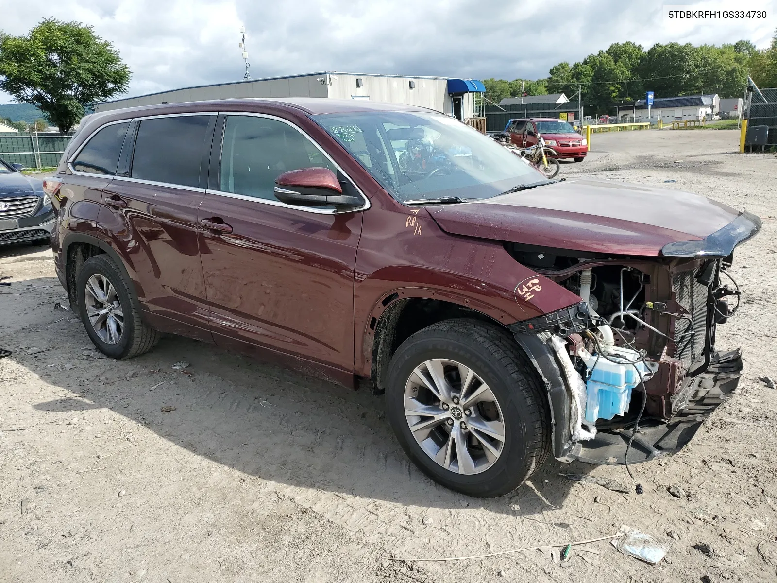 2016 Toyota Highlander Le VIN: 5TDBKRFH1GS334730 Lot: 67086684