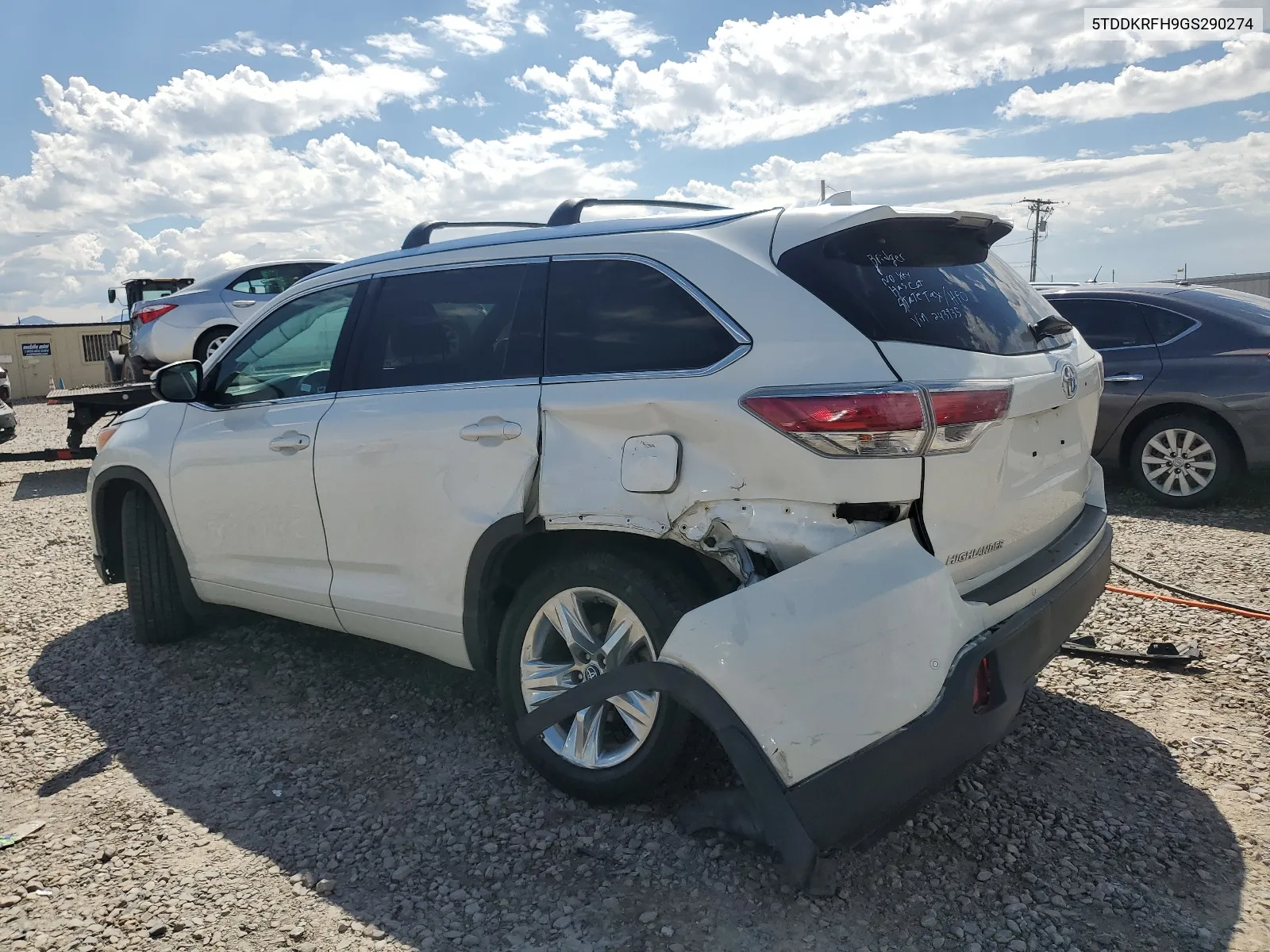 2016 Toyota Highlander Limited VIN: 5TDDKRFH9GS290274 Lot: 67390414