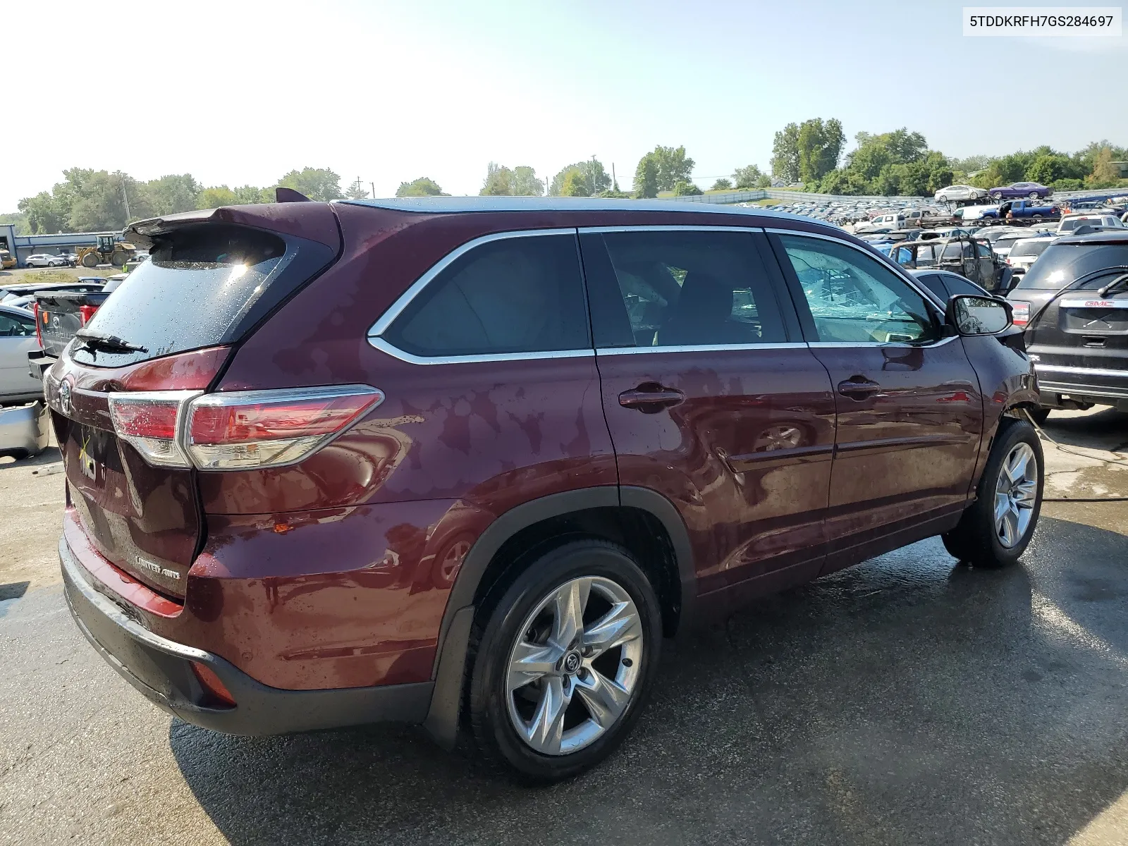 2016 Toyota Highlander Limited VIN: 5TDDKRFH7GS284697 Lot: 67804184