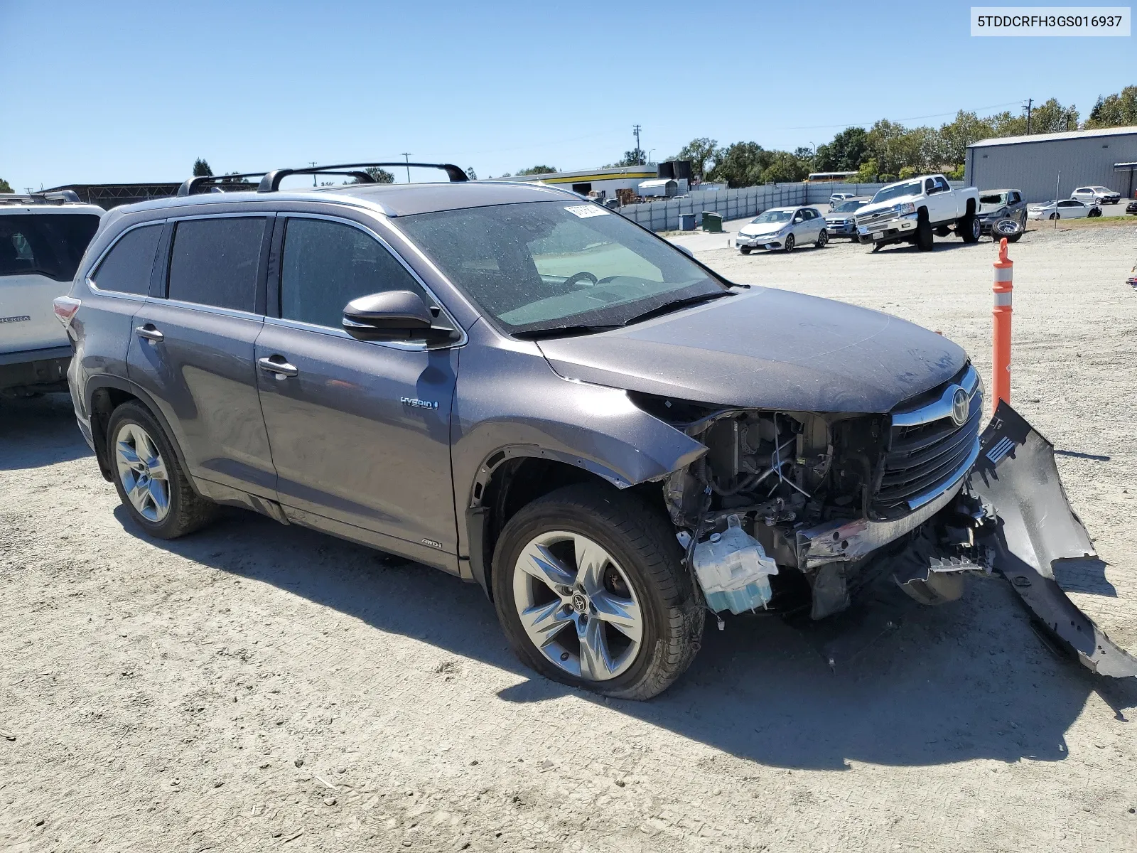 5TDDCRFH3GS016937 2016 Toyota Highlander Hybrid Limited