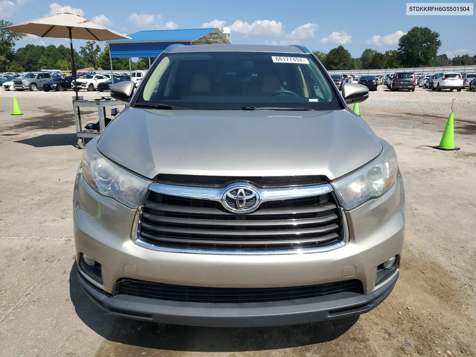 5TDKKRFH6GS501504 2016 Toyota Highlander Xle