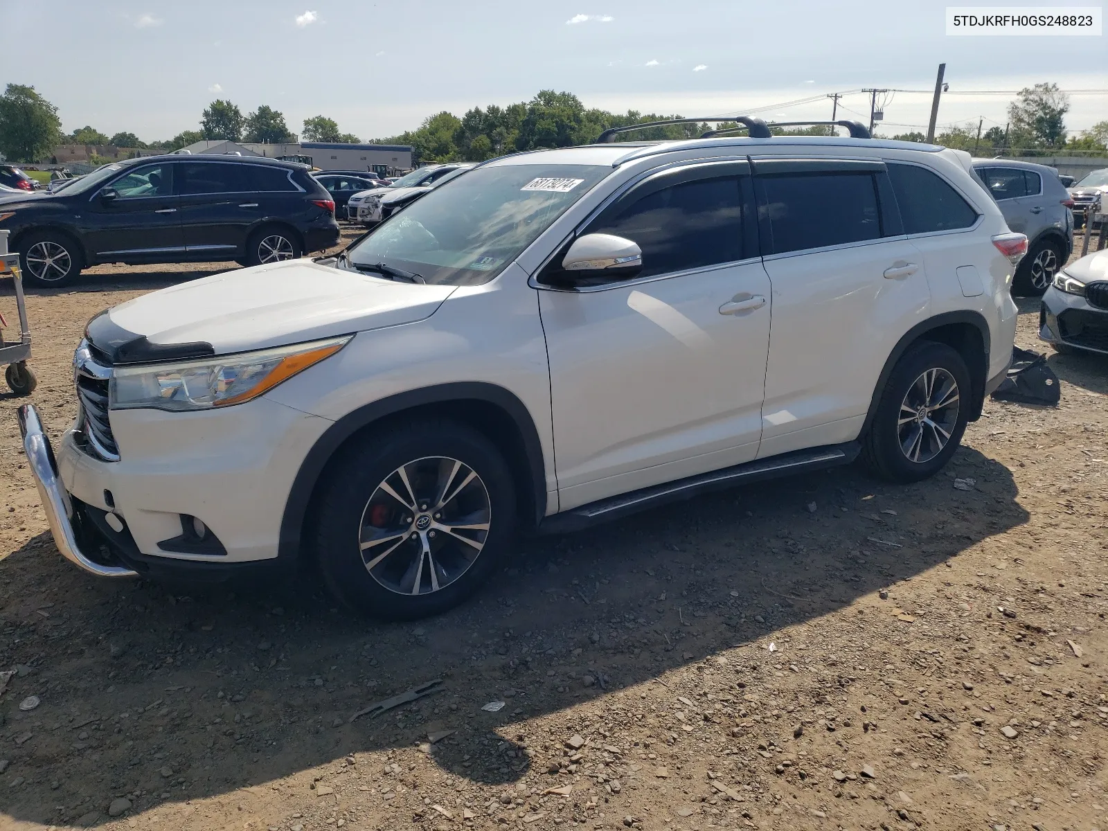 2016 Toyota Highlander Xle VIN: 5TDJKRFH0GS248823 Lot: 68179274