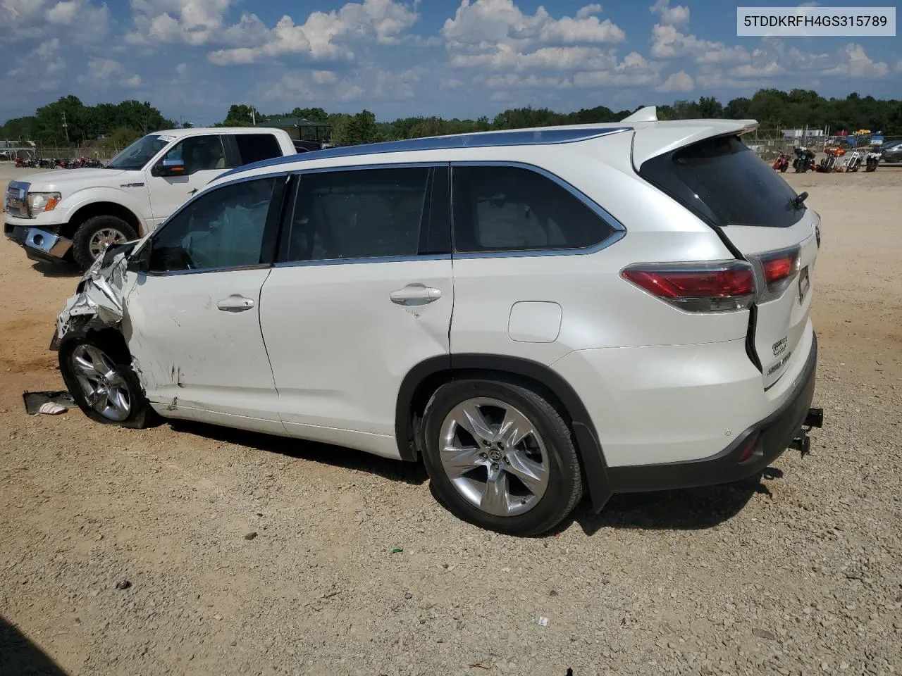 2016 Toyota Highlander Limited VIN: 5TDDKRFH4GS315789 Lot: 68581974