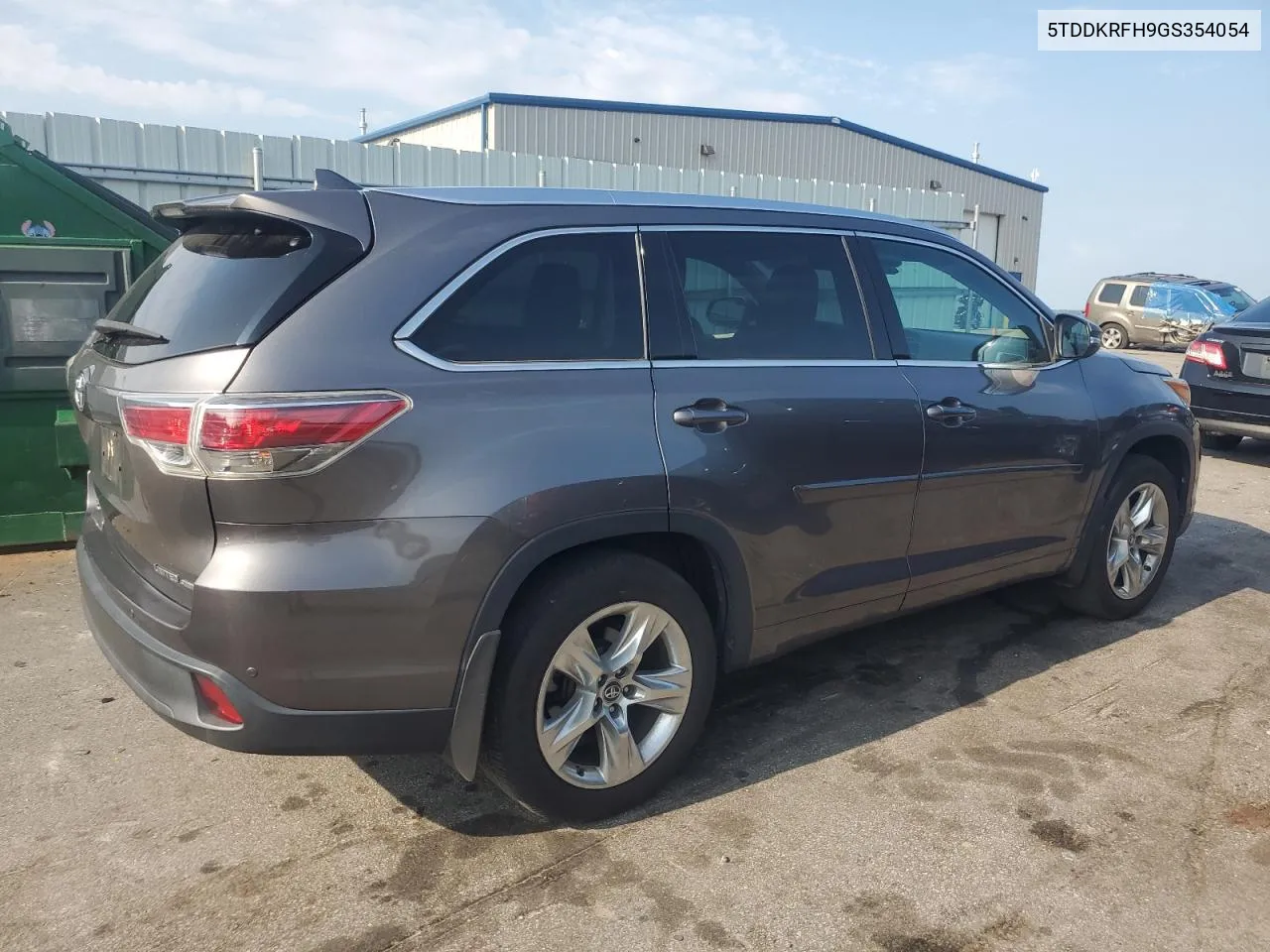 2016 Toyota Highlander Limited VIN: 5TDDKRFH9GS354054 Lot: 68711454