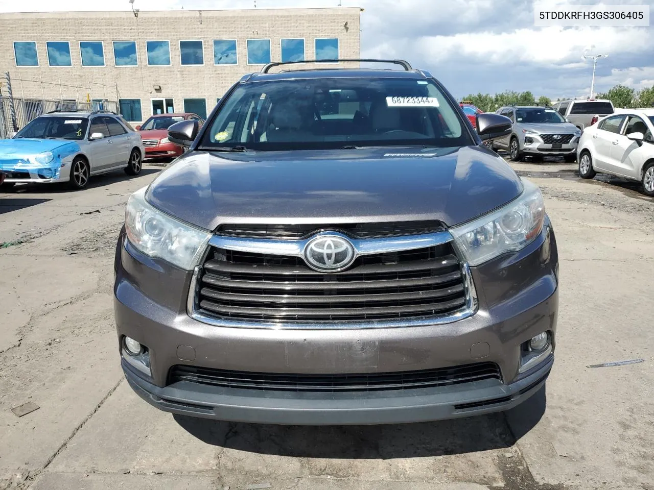 2016 Toyota Highlander Limited VIN: 5TDDKRFH3GS306405 Lot: 68723344