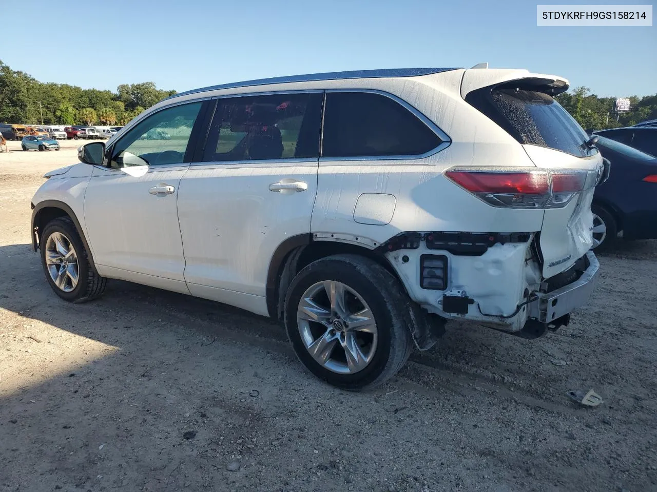 2016 Toyota Highlander Limited VIN: 5TDYKRFH9GS158214 Lot: 68731224