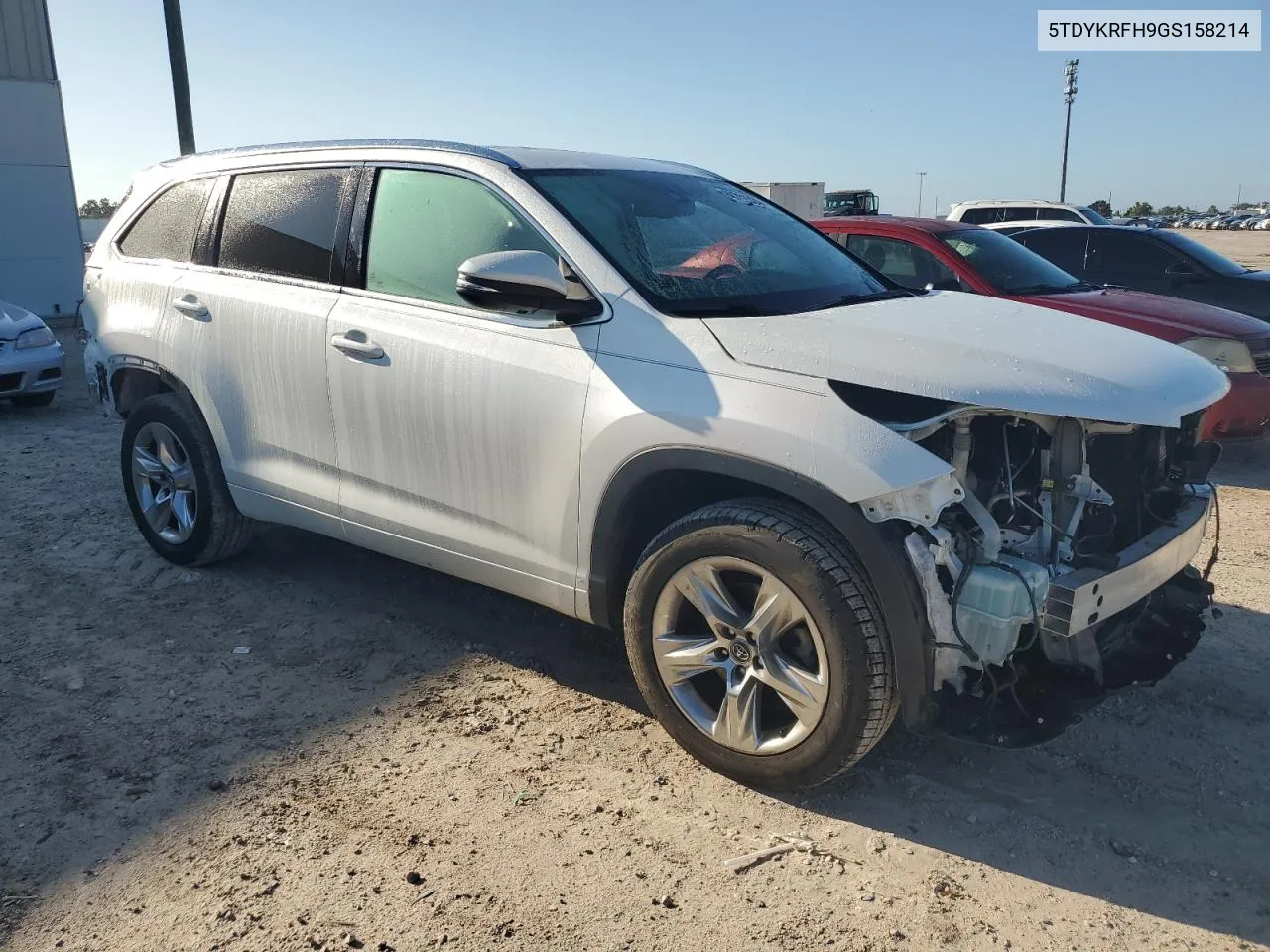 2016 Toyota Highlander Limited VIN: 5TDYKRFH9GS158214 Lot: 68731224