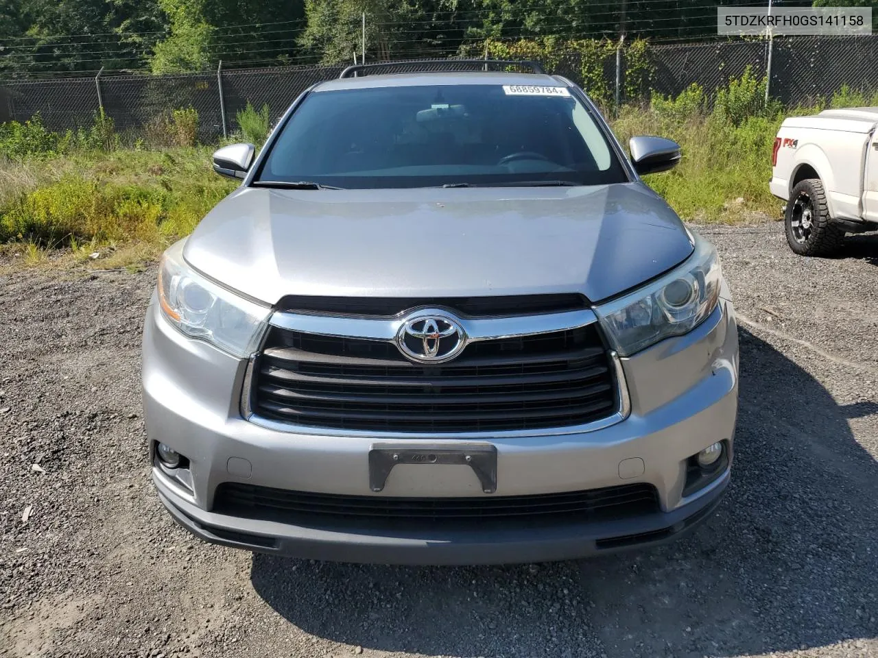 2016 Toyota Highlander Le VIN: 5TDZKRFH0GS141158 Lot: 68859784