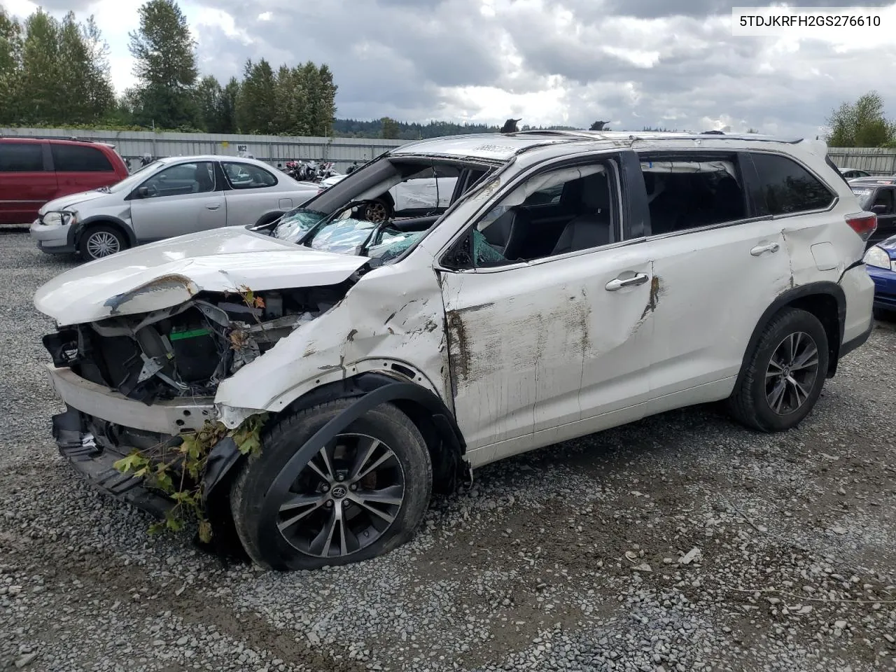 2016 Toyota Highlander Xle VIN: 5TDJKRFH2GS276610 Lot: 68953624