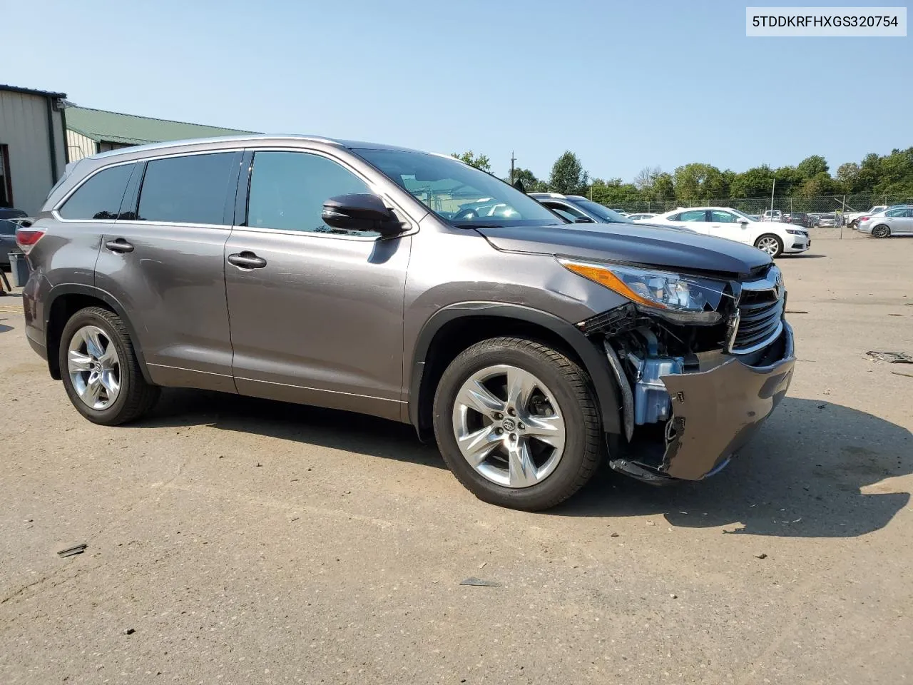 2016 Toyota Highlander Limited VIN: 5TDDKRFHXGS320754 Lot: 69018664