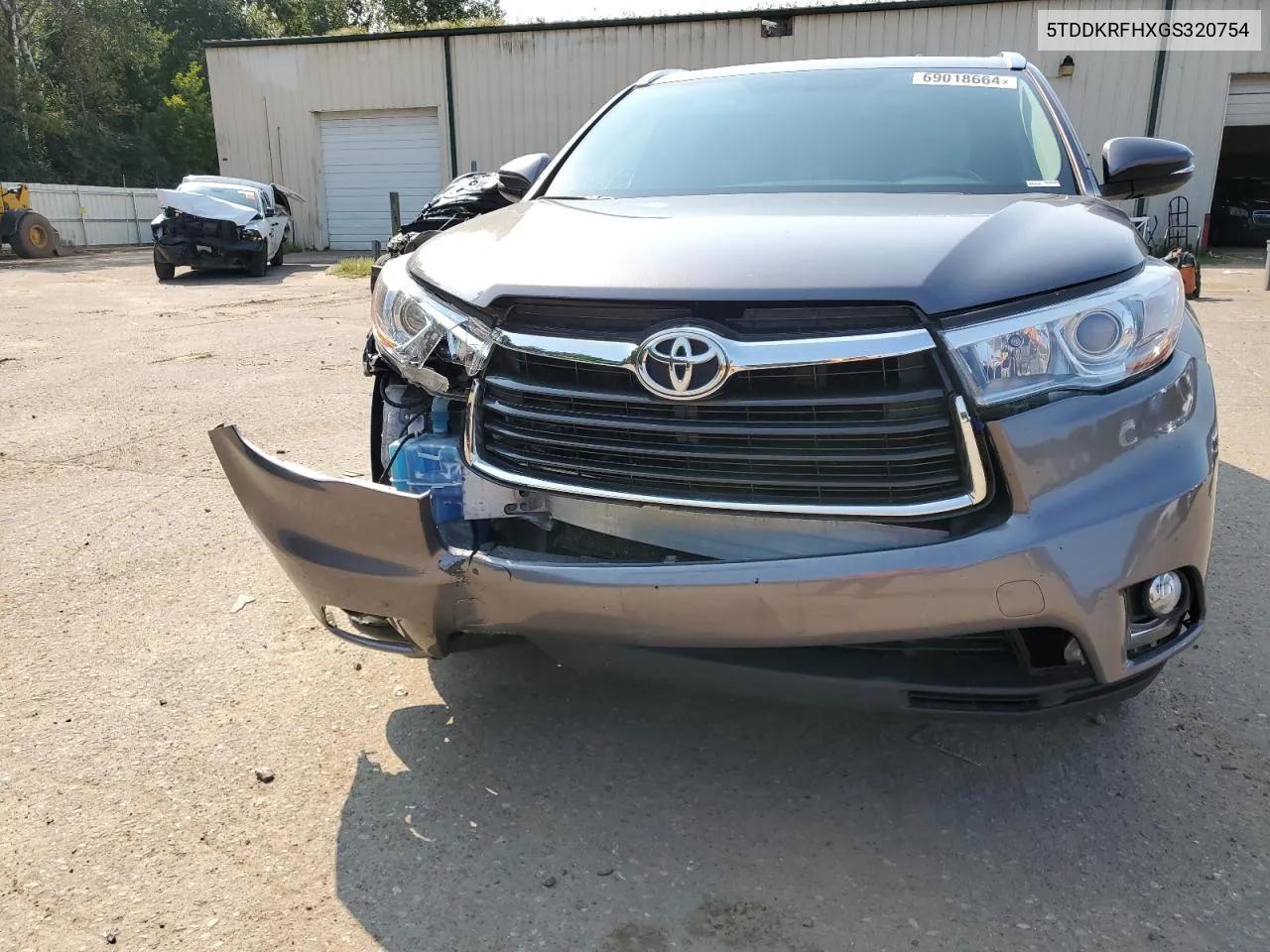 2016 Toyota Highlander Limited VIN: 5TDDKRFHXGS320754 Lot: 69018664