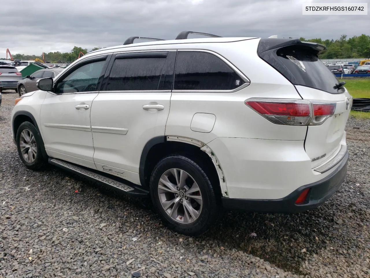 2016 Toyota Highlander Le VIN: 5TDZKRFH5GS160742 Lot: 69430164