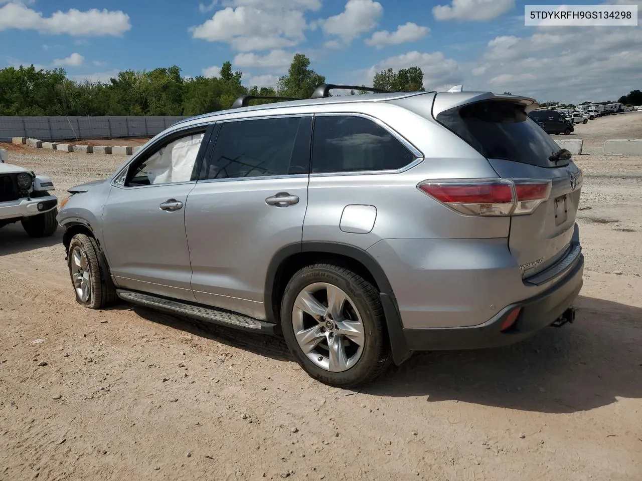 2016 Toyota Highlander Limited VIN: 5TDYKRFH9GS134298 Lot: 69672774