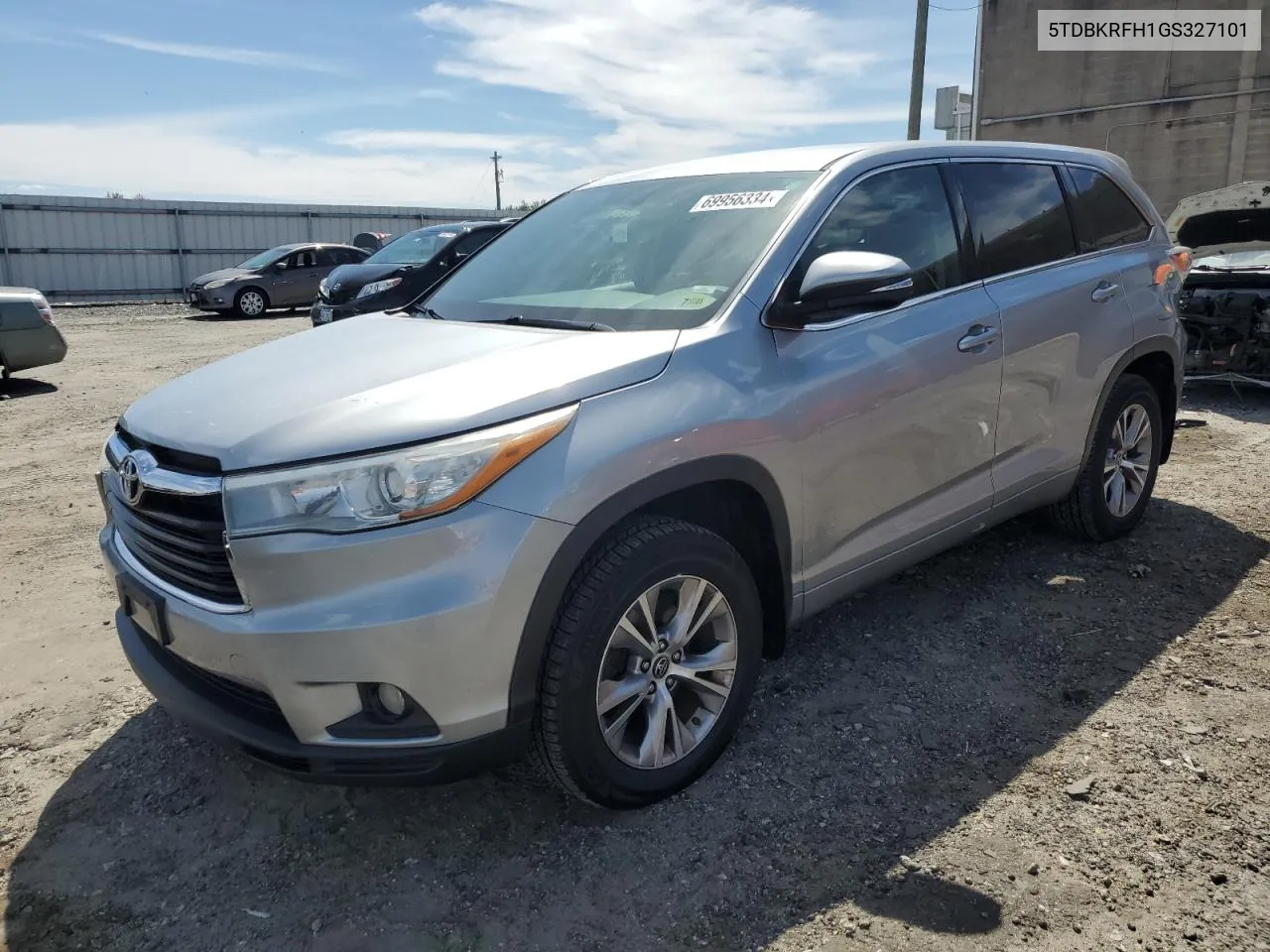 2016 Toyota Highlander Le VIN: 5TDBKRFH1GS327101 Lot: 69956334