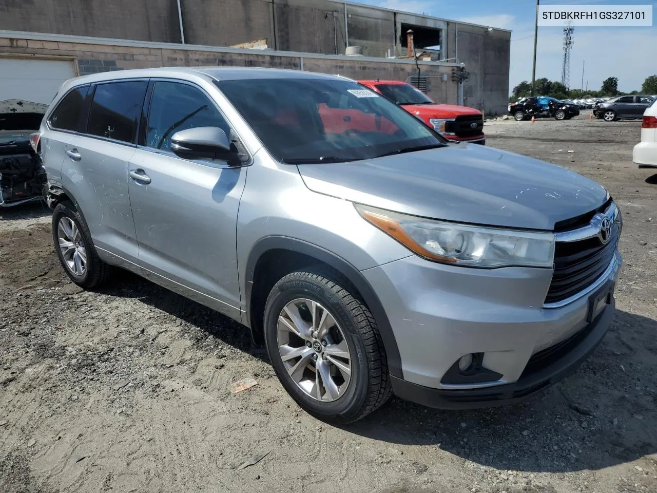 2016 Toyota Highlander Le VIN: 5TDBKRFH1GS327101 Lot: 69956334