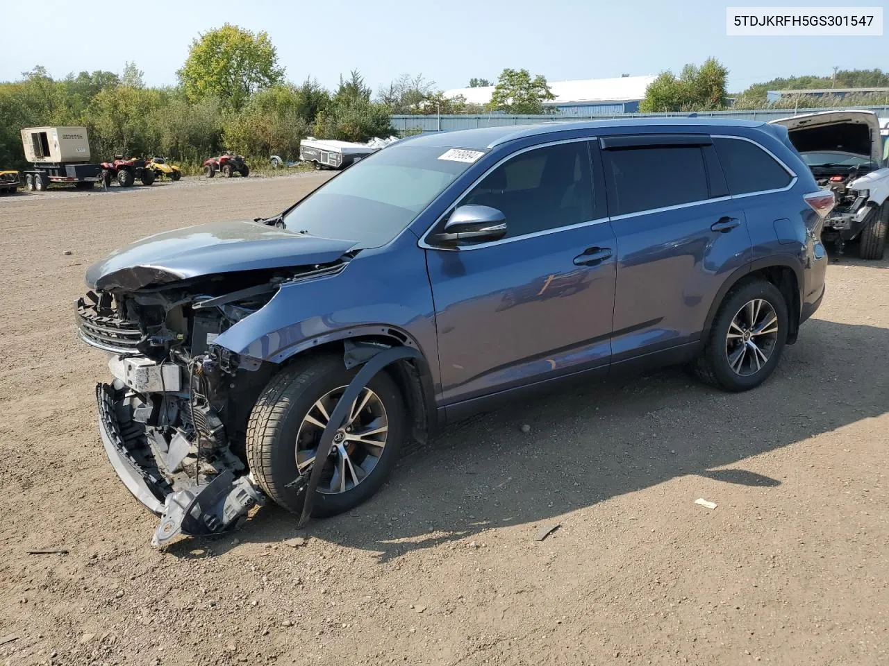 2016 Toyota Highlander Xle VIN: 5TDJKRFH5GS301547 Lot: 70199894