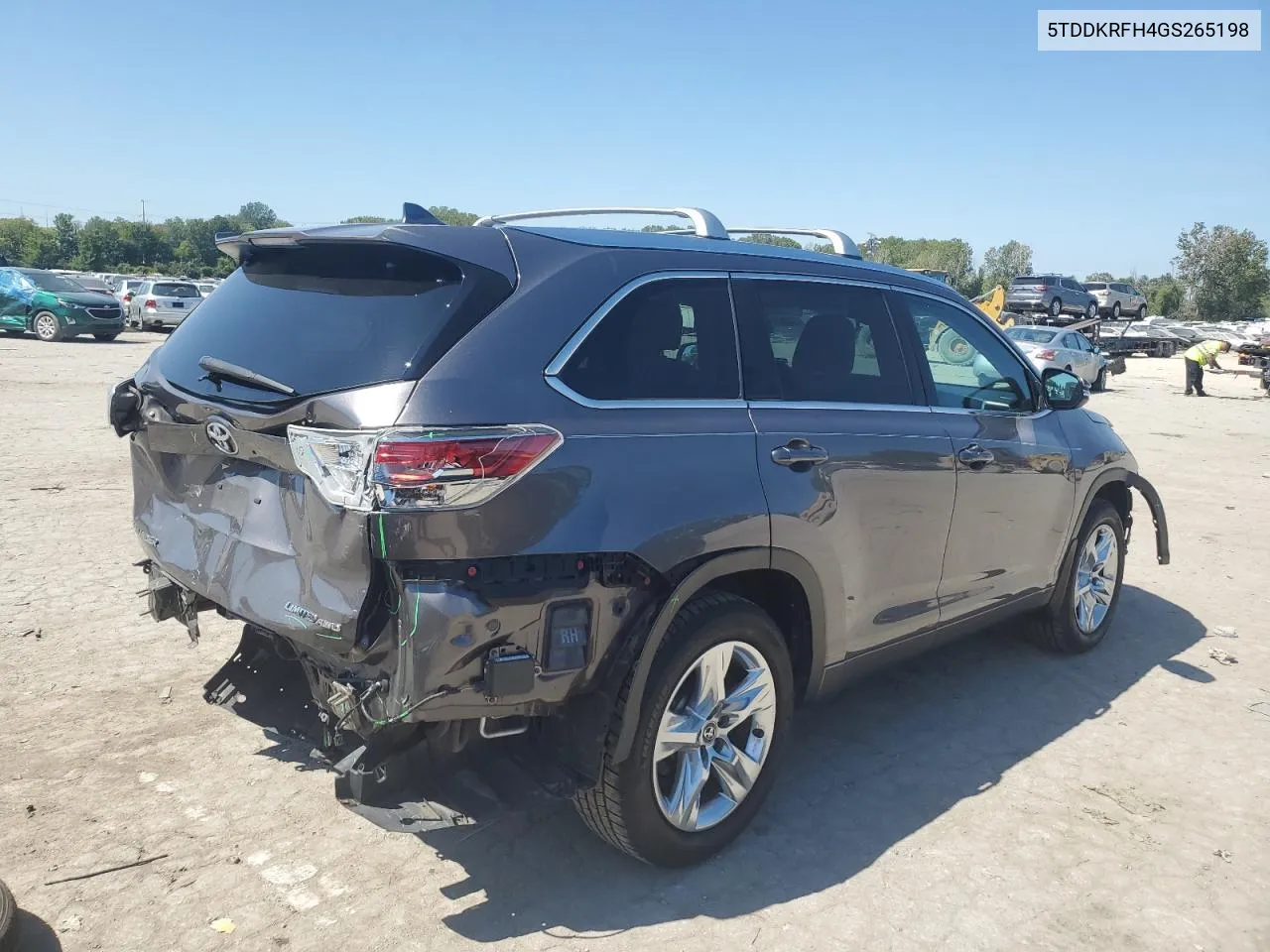 2016 Toyota Highlander Limited VIN: 5TDDKRFH4GS265198 Lot: 70242484