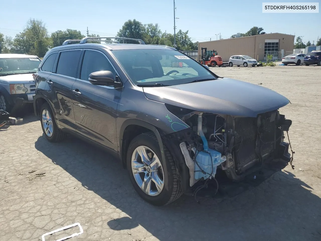 2016 Toyota Highlander Limited VIN: 5TDDKRFH4GS265198 Lot: 70242484