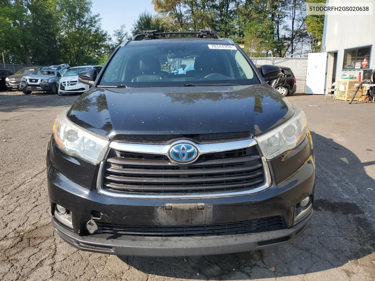 2016 Toyota Highlander Hybrid Limited VIN: 5TDDCRFH2GS020638 Lot: 70344394