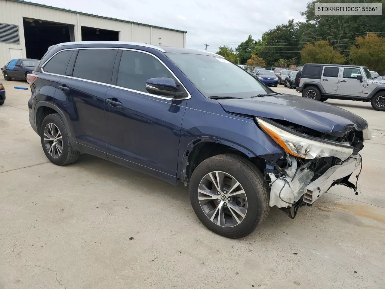 2016 Toyota Highlander Xle VIN: 5TDKKRFH0GS155661 Lot: 71064374