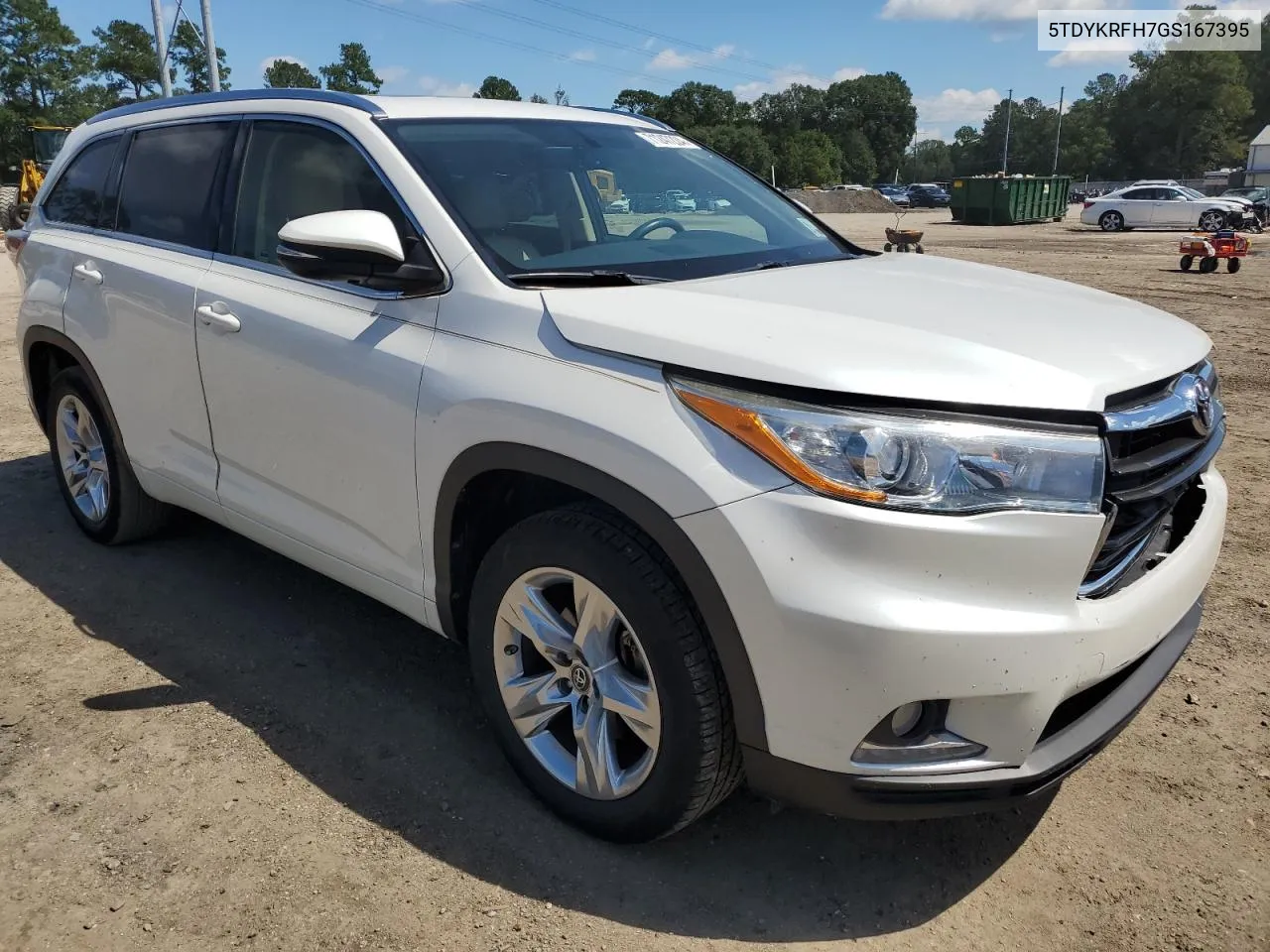 2016 Toyota Highlander Limited VIN: 5TDYKRFH7GS167395 Lot: 71247224