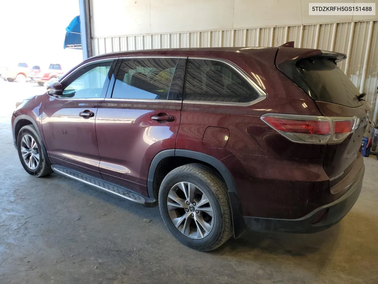 2016 Toyota Highlander Le VIN: 5TDZKRFH5GS151488 Lot: 71666444