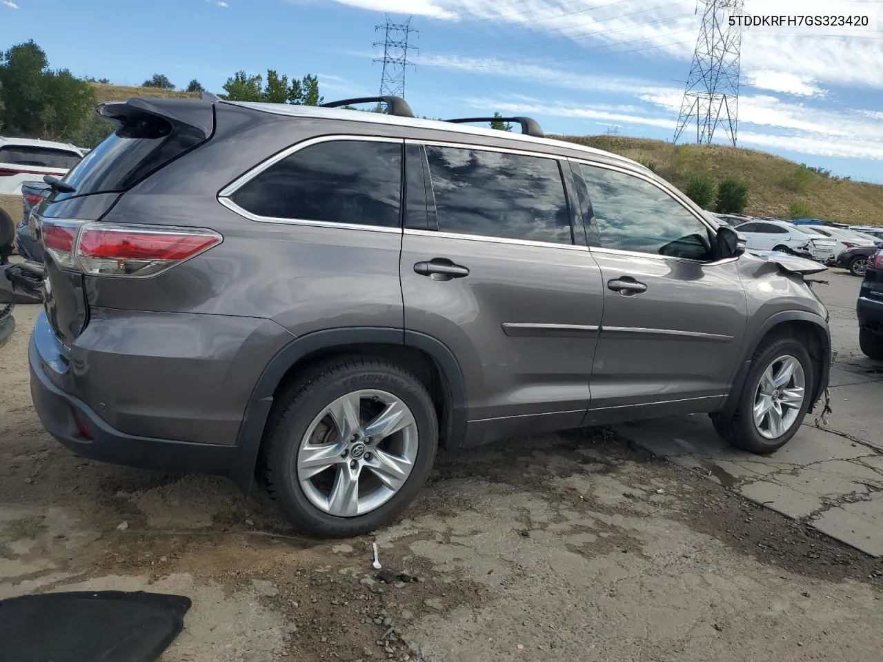 2016 Toyota Highlander Limited VIN: 5TDDKRFH7GS323420 Lot: 72194604