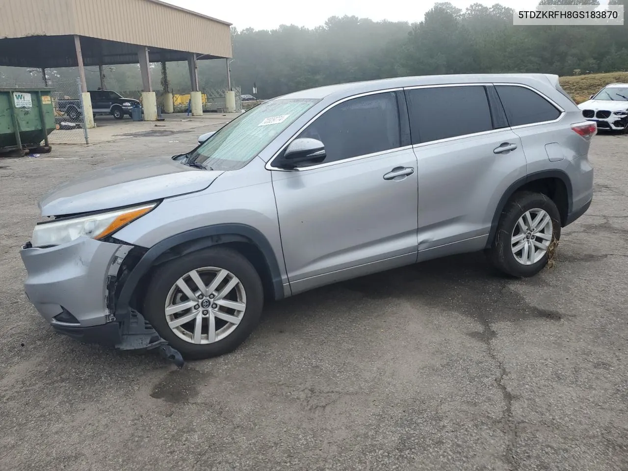 2016 Toyota Highlander Le VIN: 5TDZKRFH8GS183870 Lot: 72329774