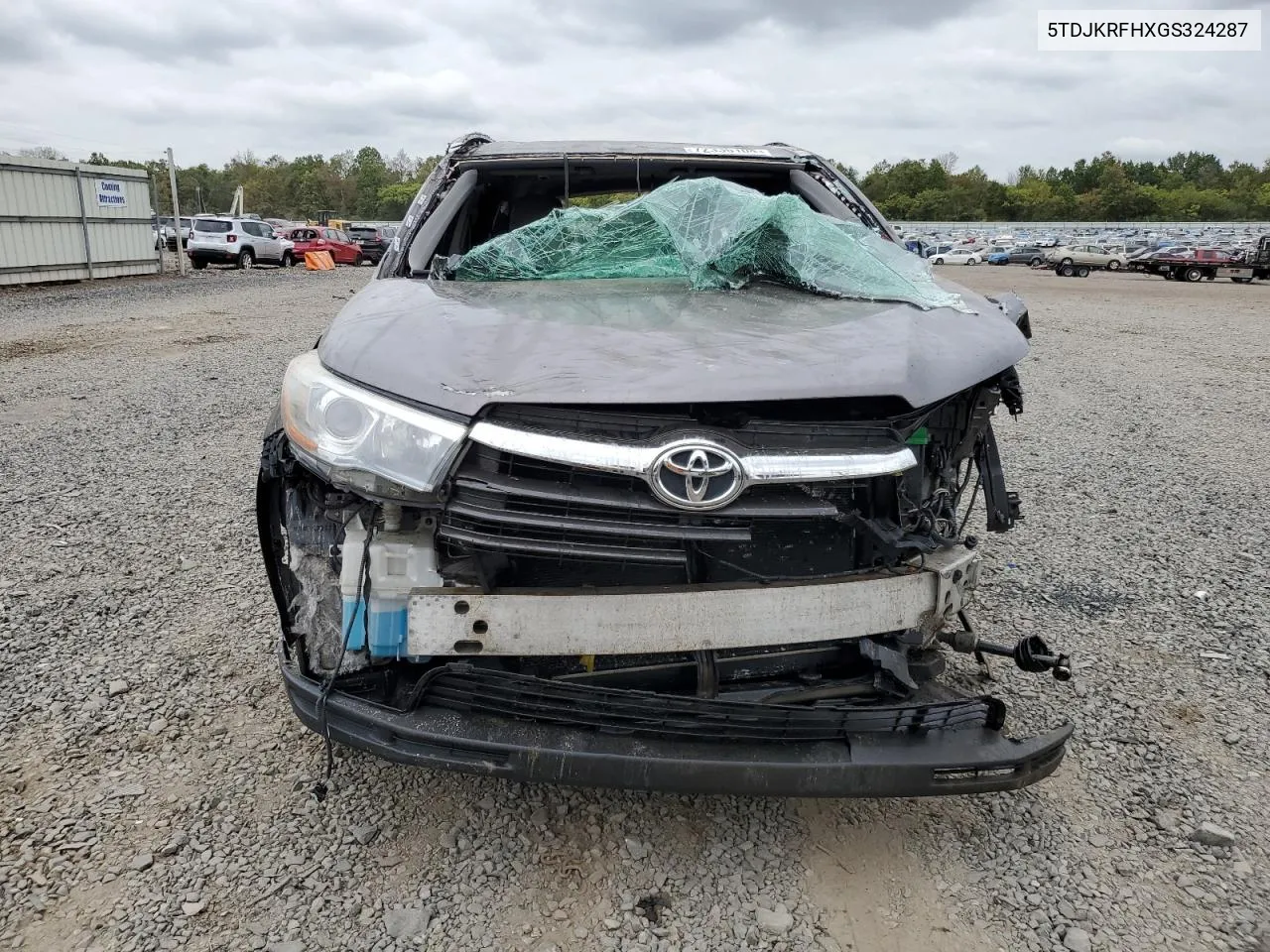 2016 Toyota Highlander Xle VIN: 5TDJKRFHXGS324287 Lot: 72336104