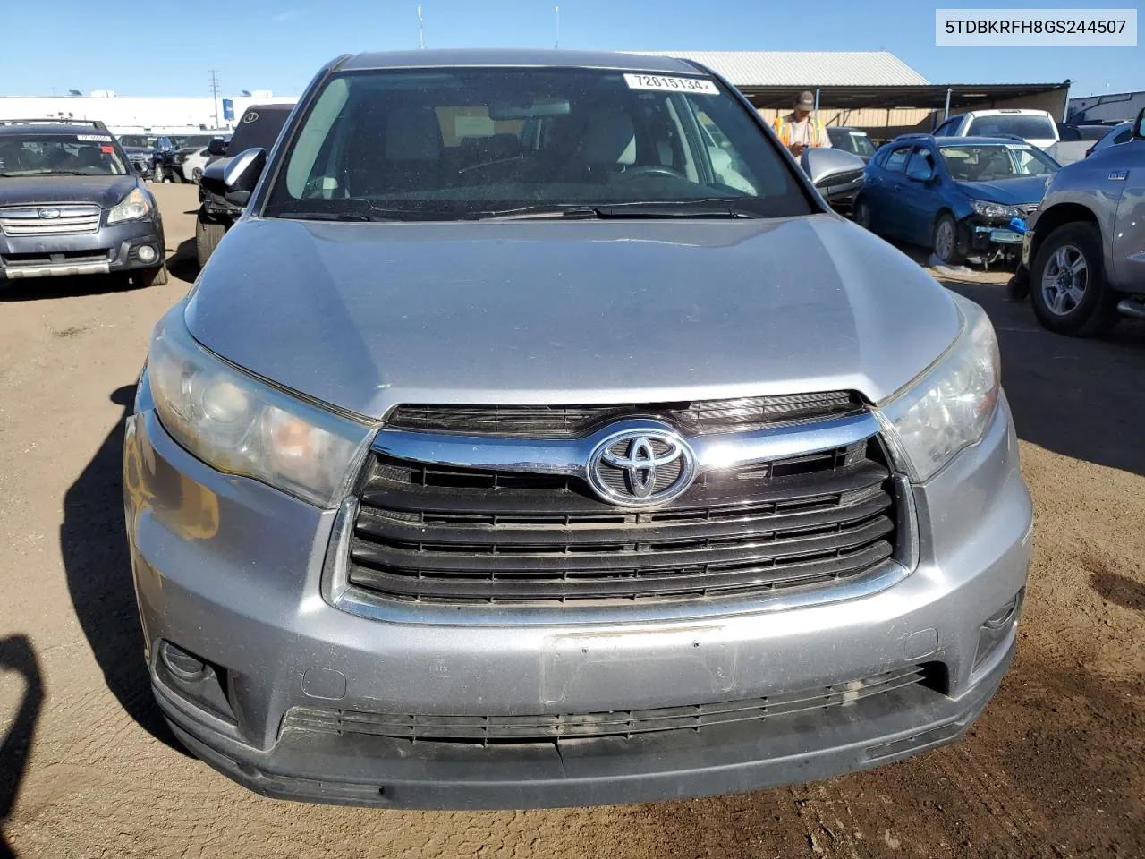 5TDBKRFH8GS244507 2016 Toyota Highlander Le