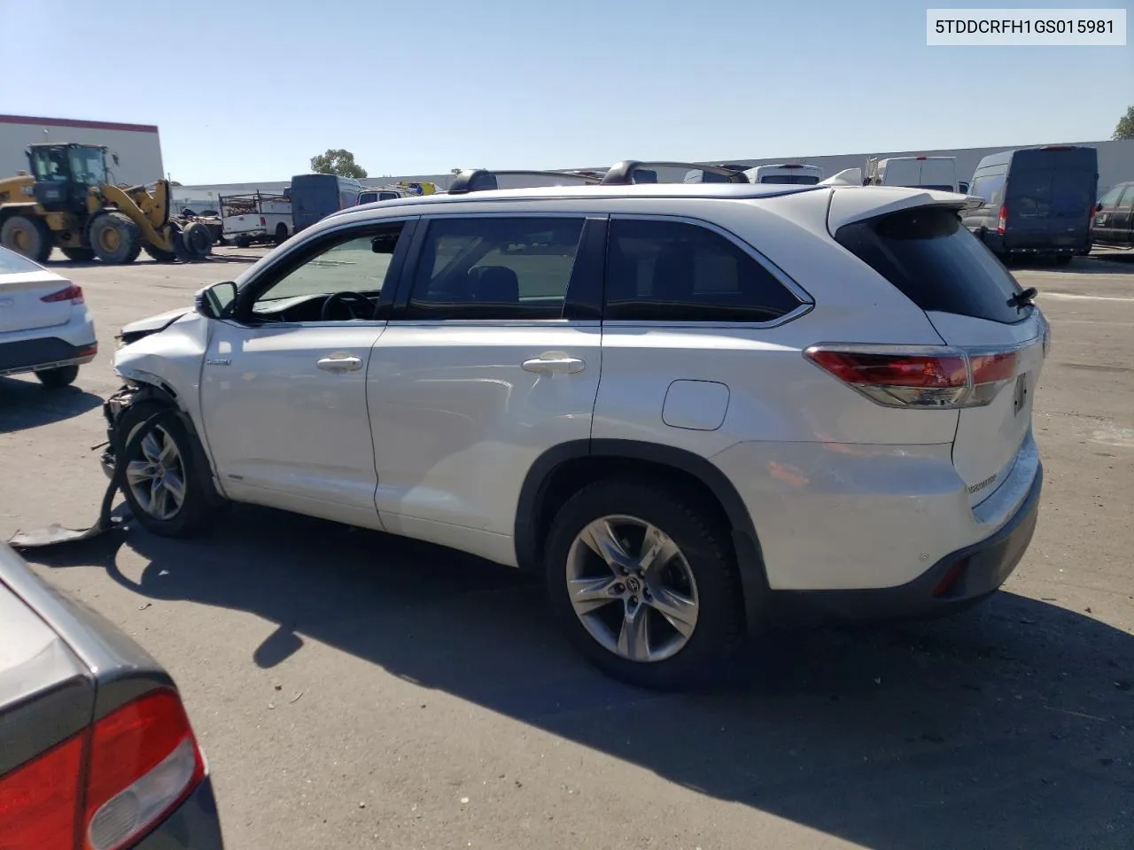 2016 Toyota Highlander Hybrid Limited VIN: 5TDDCRFH1GS015981 Lot: 72817884