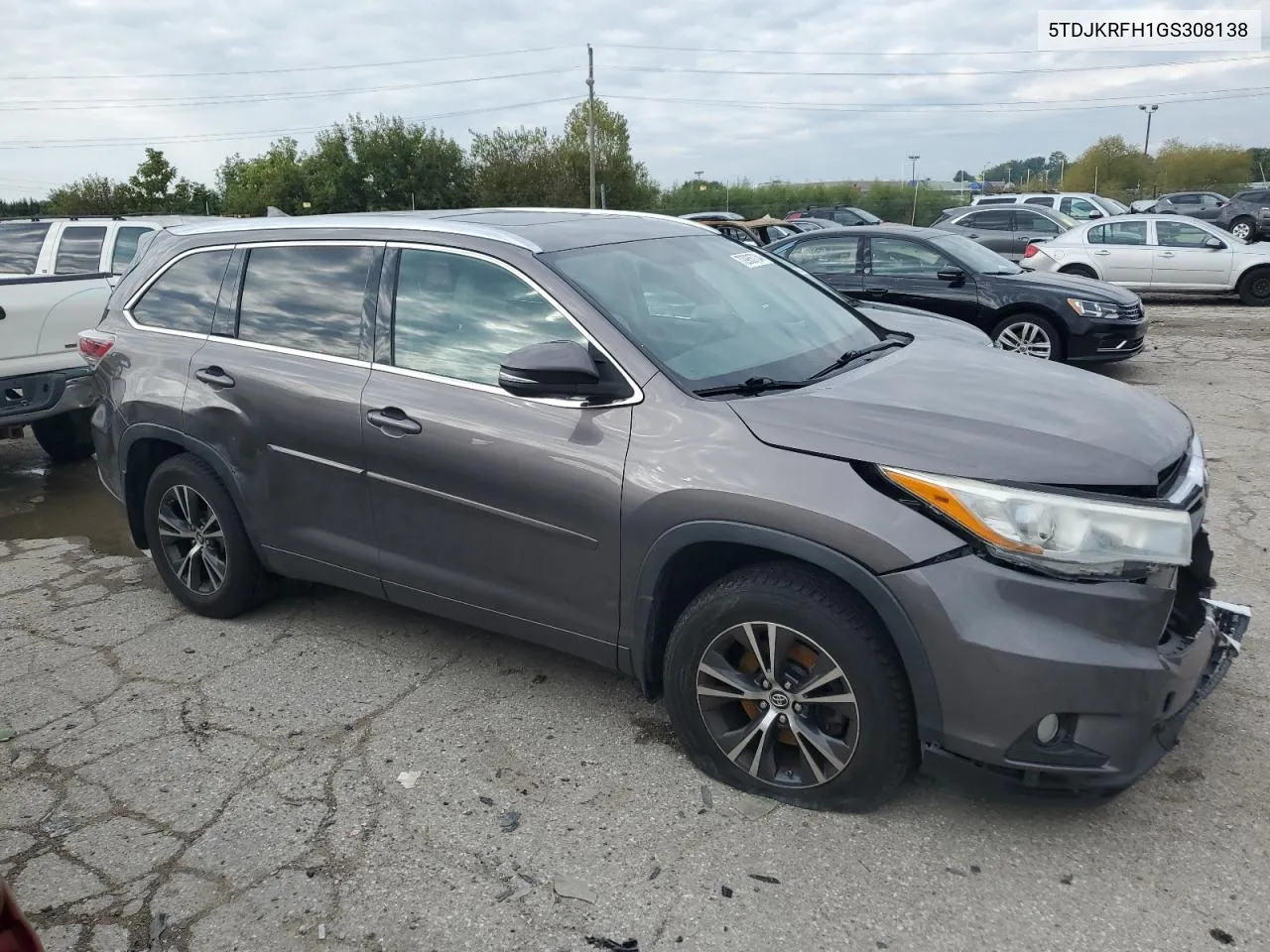 2016 Toyota Highlander Xle VIN: 5TDJKRFH1GS308138 Lot: 72935734