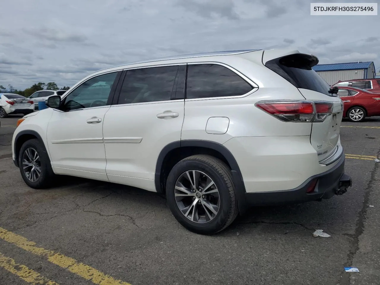 2016 Toyota Highlander Xle VIN: 5TDJKRFH3GS275496 Lot: 73534684