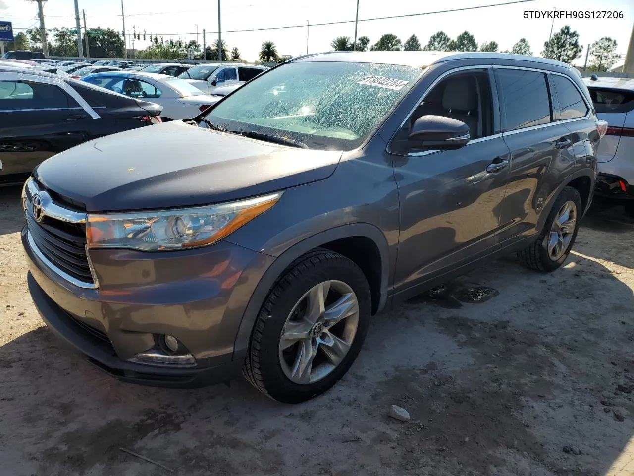 2016 Toyota Highlander Limited VIN: 5TDYKRFH9GS127206 Lot: 73842284