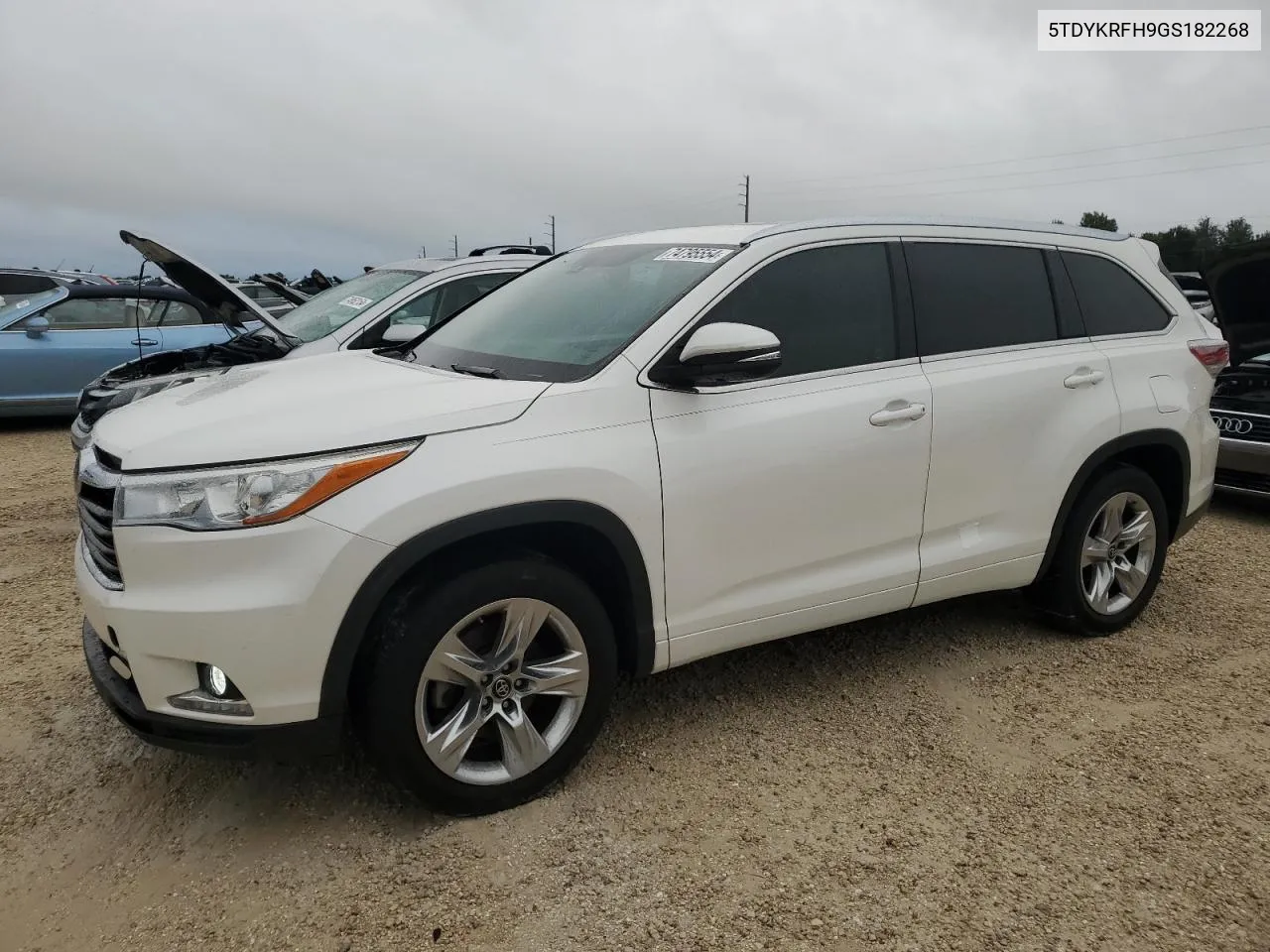 2016 Toyota Highlander Limited VIN: 5TDYKRFH9GS182268 Lot: 74795554