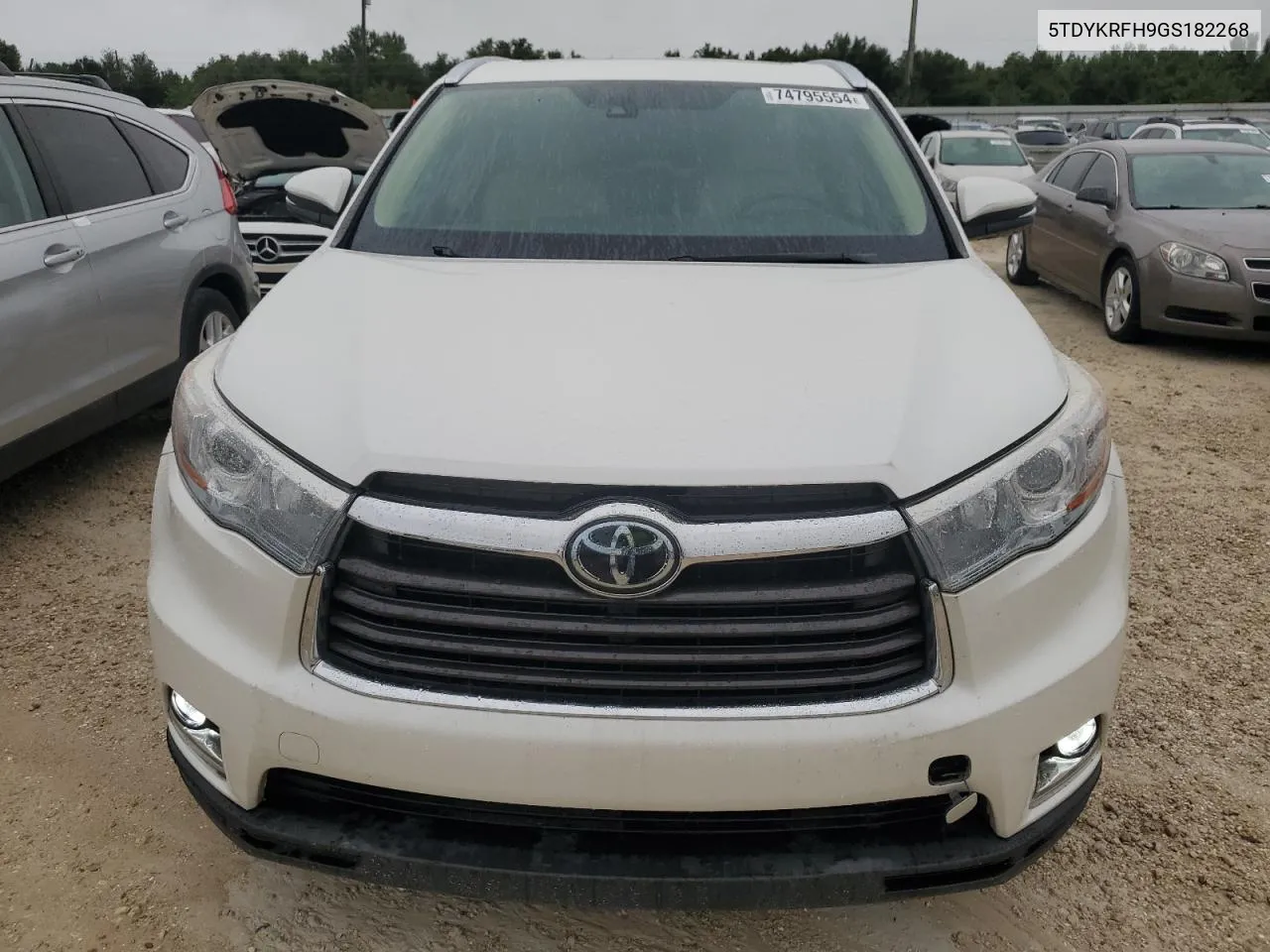 2016 Toyota Highlander Limited VIN: 5TDYKRFH9GS182268 Lot: 74795554