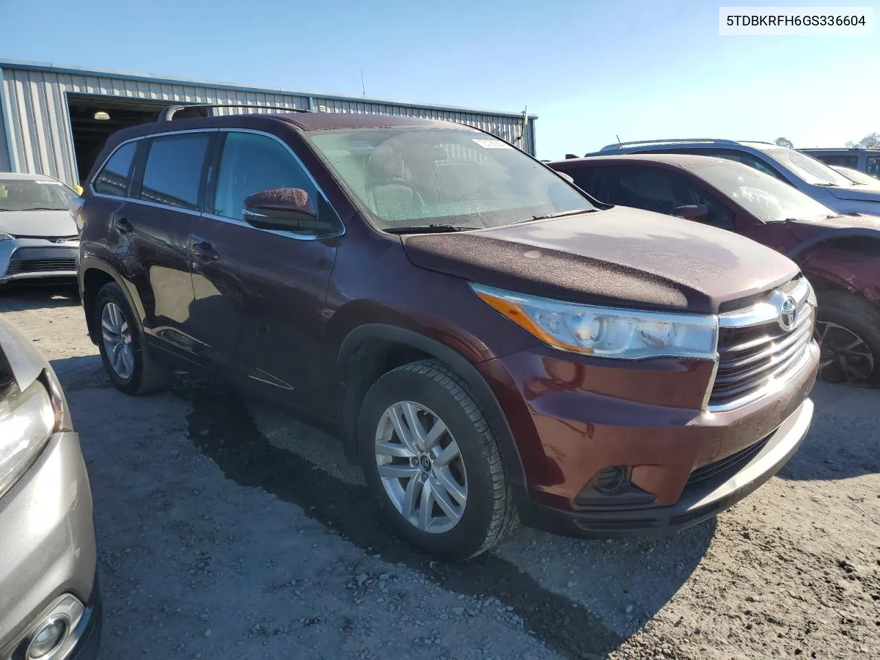 2016 Toyota Highlander Le VIN: 5TDBKRFH6GS336604 Lot: 75185824